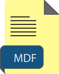 MDF file extension rounded lines and shape