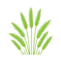  green grass design flat vector illustration