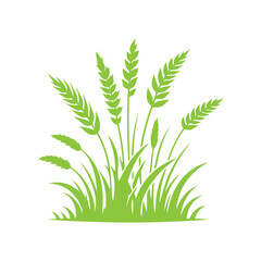  green grass design flat vector illustration