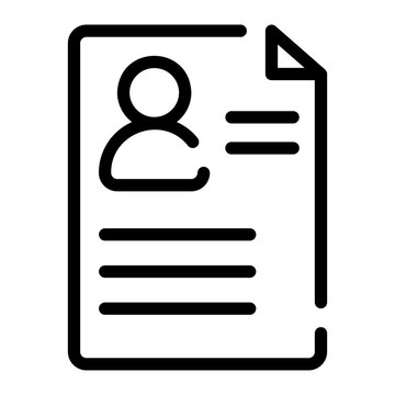 recommend clip art: resume line icon