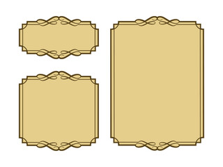 レトロでおしゃれなデザインフレームセット