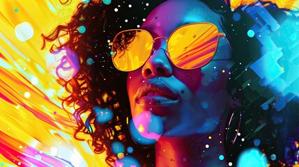 Interactive podcast live stream with engaging hosts and colorful visuals