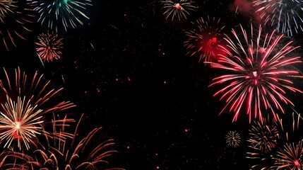 Colorful Fireworks Display