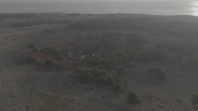 La cava di Bauxite in Otranto. Riprese con il drone. File Log in 4k