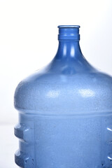 big bottle in water splash isolated on white background