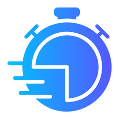 countdown gradient icon