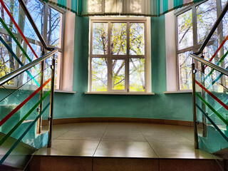 stained window