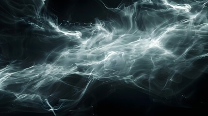 Ethereal Smoke Trails Against a Dark Dramatic Background