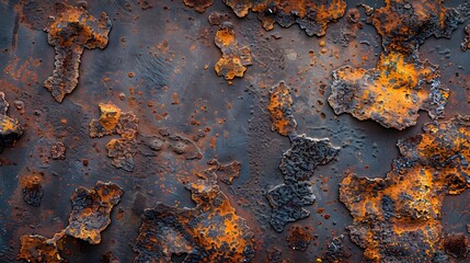 Captivating Rust and Patina Textures on Aged Metal Abstract Patterns
