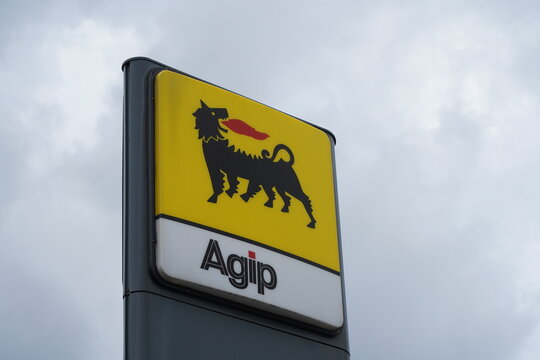 Tankstelle von Agip in Berlin am 24.07.2024