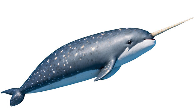 recommend clip art: Narwhal isolated on white