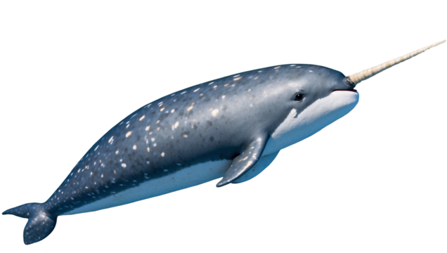Narwhal isolated on white