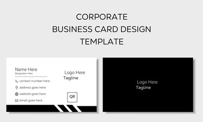 Creative & Corporate double sided business card design template