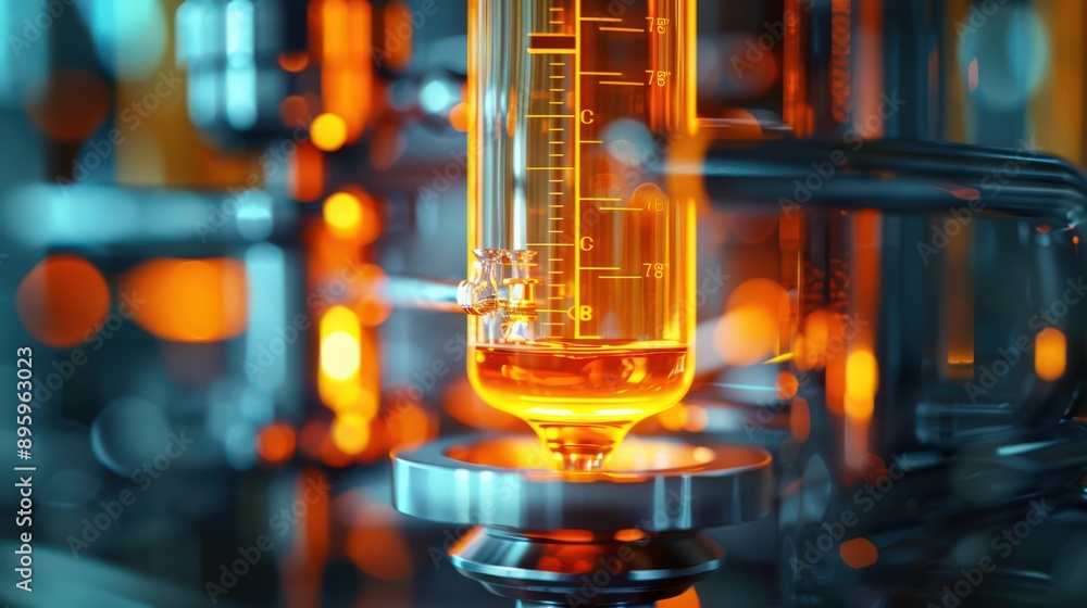 Aufkleber detailed view of a test tube with a reflux setup, showing how continuous heating and cooling help in