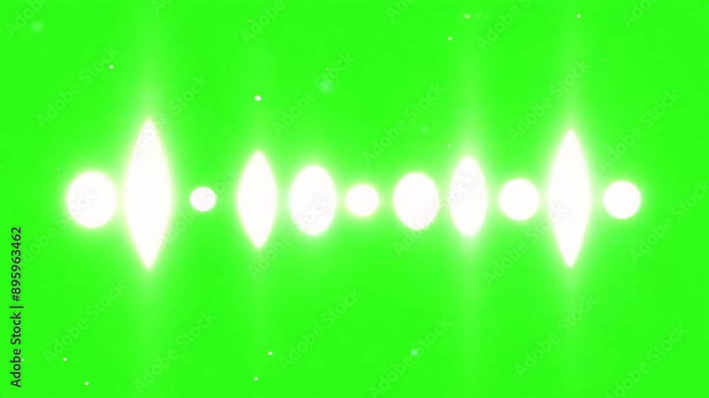 Poster animated morse code message symbolizing communication and technology on green screen background