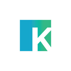 Letter K logo design vector with universal form and creative idea icon