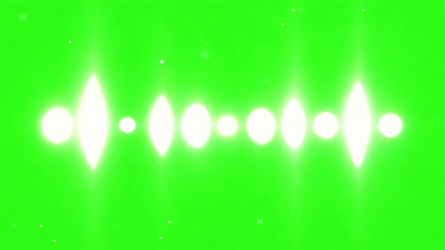 Animated Morse code message symbolizing communication and technology on green screen background