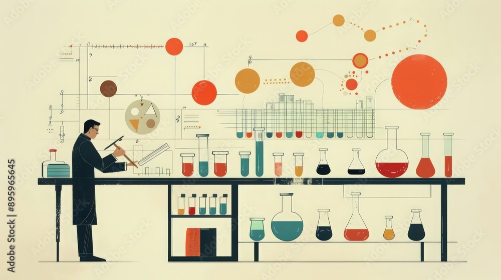 Poster diagram of a step-by-step guide to the scientific method, including practical tips for conducting ex
