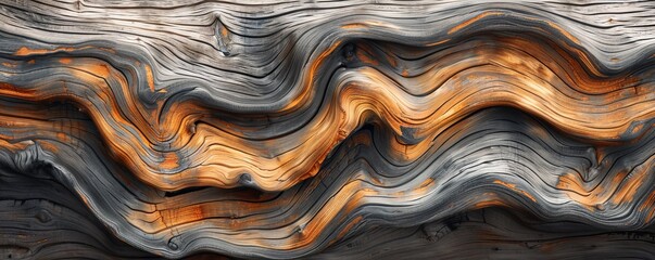Fototapeta premium Driftwood Texture Background, 4K hyperrealistic photo