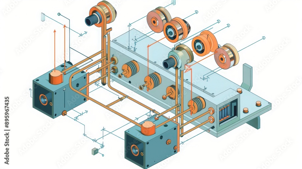 Poster diagram of an h-bridge circuit, showing how it allows a dc motor to be driven in both forward and re