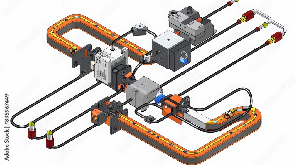 Poster diagram of an h-bridge circuit, showing how it allows a dc motor to be driven in both forward and re