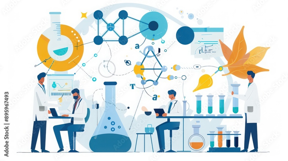 Poster diagram of an iterative scientific method cycle, showing how results can lead to new hypotheses and 