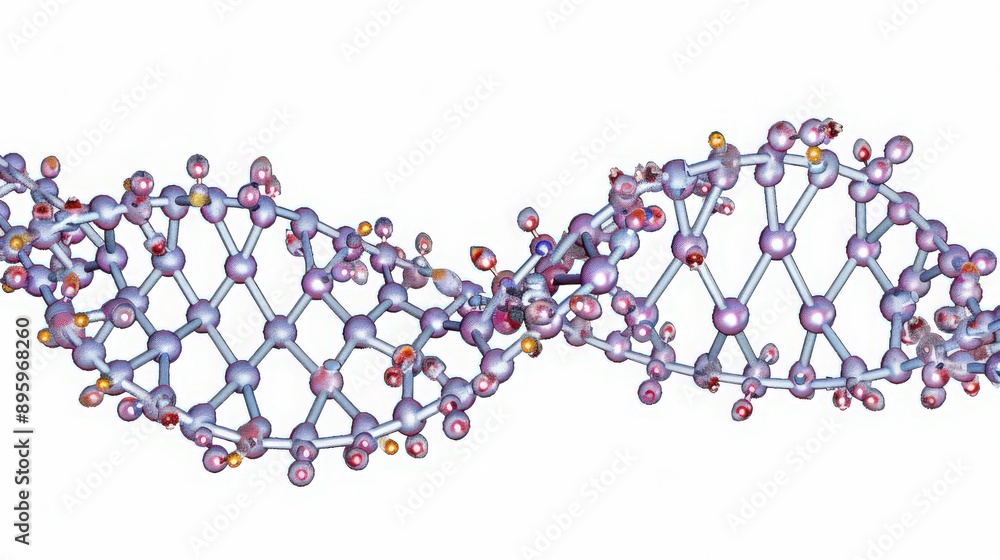 Poster diagram of dna structure emphasizing the antiparallel strands, showing the directionality of 5' to 3