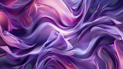Fototapeta premium Dynamic Flow, Abstract Pattern of Purple and Pink Lines and Curves Infused with Energy and Movement,