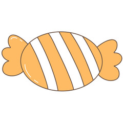 Groovy Halloween Orange Candy