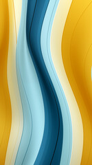 Blue Lines Bars on Yellow Background, Abstract Image, Texture, Pattern Background, Wallpaper, Cover and Screen of Smartphone, Cell Phone, Computer, Laptop, Format 9:16 and 16:9