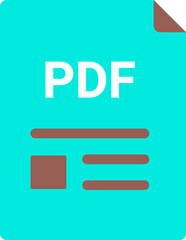 PDF  file icon with symbol