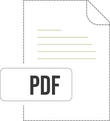 PDF  icon black dashed outline v1