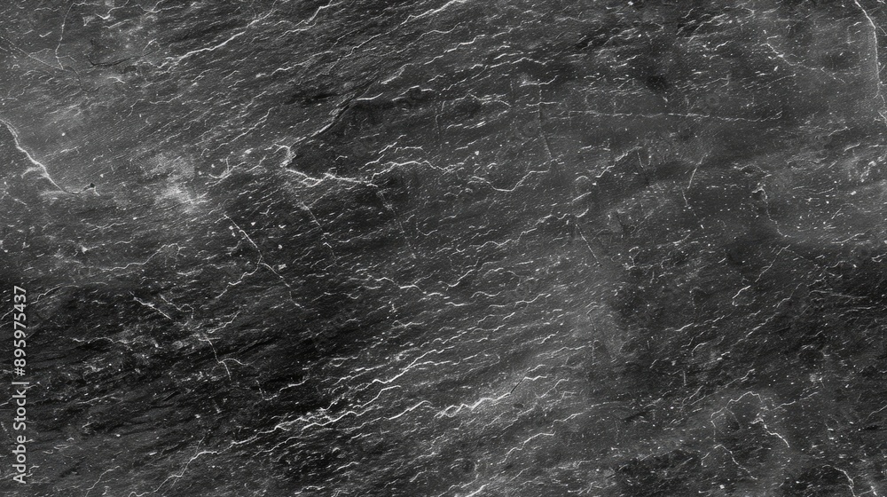 Poster cracked black paint on a surface creates a textured pattern of abstract shapes seamless pattern