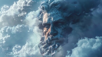 Cloud Man Statue