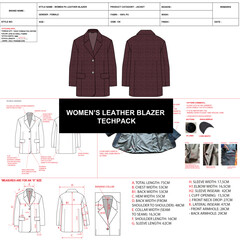 WOMEN’S LEATHER BLAZER TECH PACK