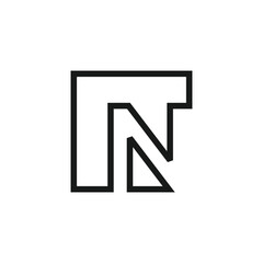 Fototapeta premium Letter N logo design vector with universal form and creative idea icon