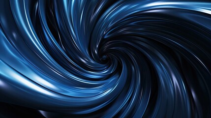 Abstract blue swirls on a black background