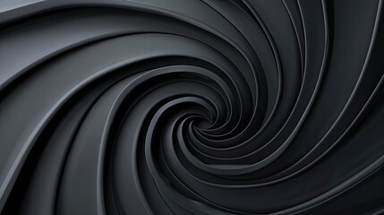 Black background with a gray spiral pattern