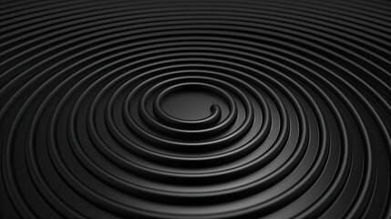 Fototapeta premium Black background with a gray spiral pattern