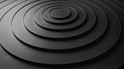 Obraz premium Black background with a gray spiral pattern