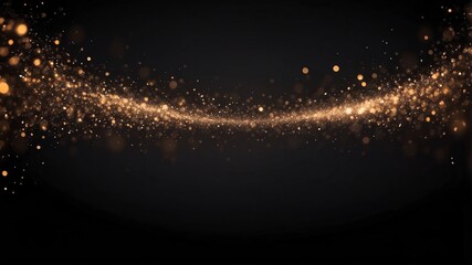 Obraz premium black bokeh lights abstract background design