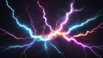 colorful lightning bolts abstract background design