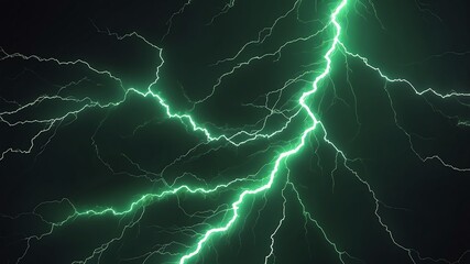 green lightning bolts abstract background design