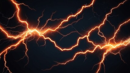 orange lightning bolts abstract background design