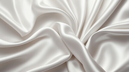 Obraz premium white satin fabric abstract background design