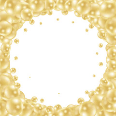 Elegant template with pearl pattern. Vector design for banners, cards, wedding invitation. EPS 10