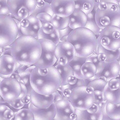 Realistic 3d glossy natural sea pearl. Spherical beautiful 3d color pearls, jewel gems, natural round shapes, jewelry element, romance or love symbol.