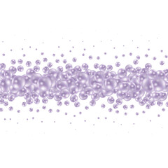 Pearl photo frame. Colored balls. Decor element. EPS 10