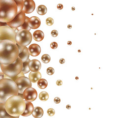 Colored background from glossy balls. Template for presentation. EPS 10