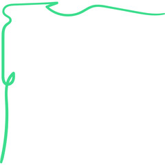 Scribble Line Corner